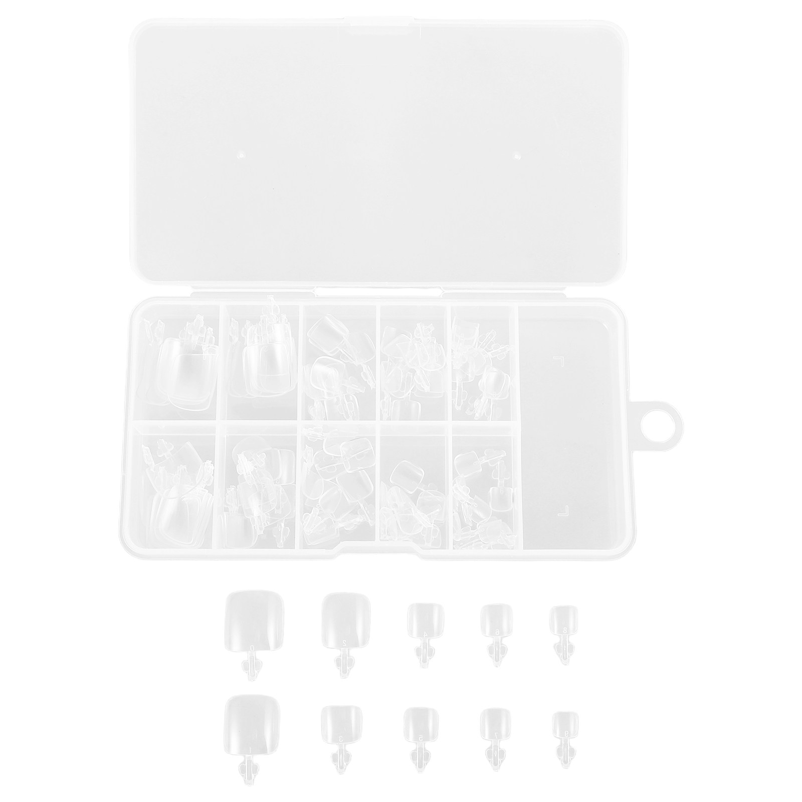 100Pcs Clear Full Cover Toenai - Full Cover Adhesive avaliação e preço