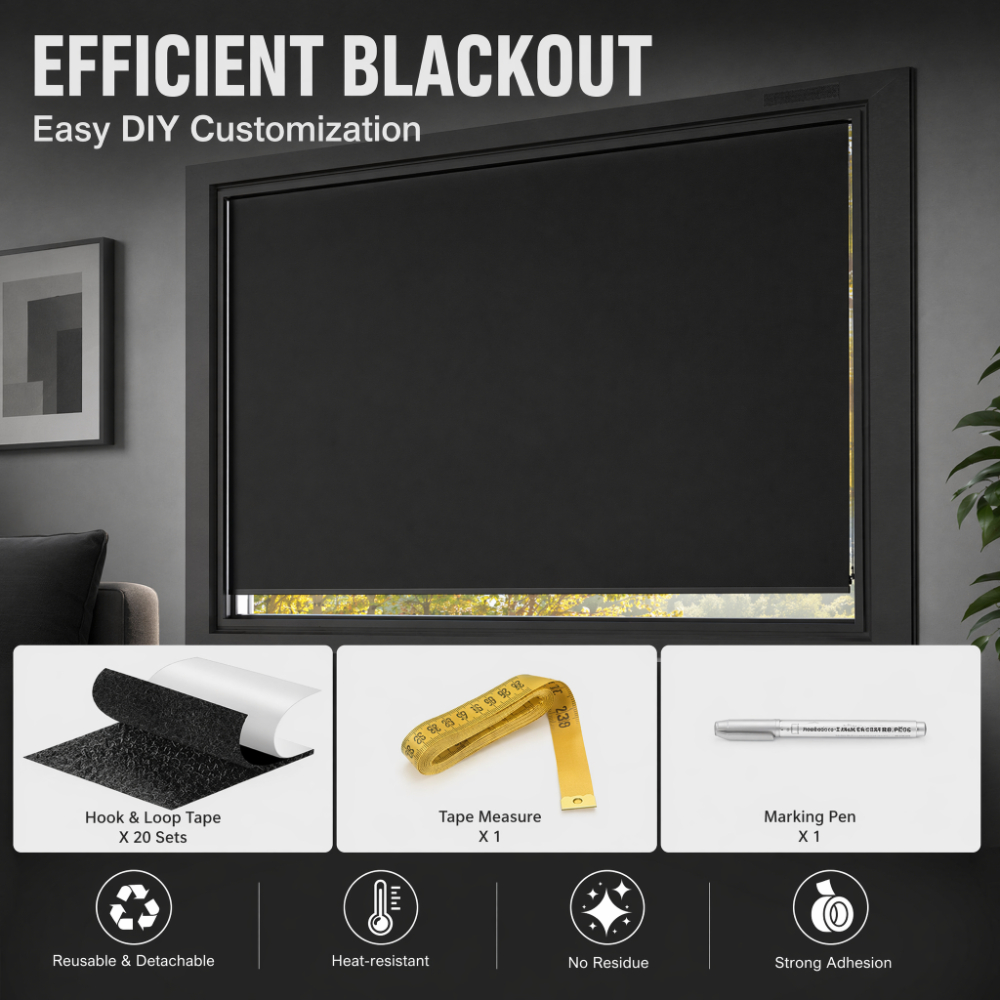 100% Blackout Curtain Darkest  - Privacy Screen Protector avaliação e preço