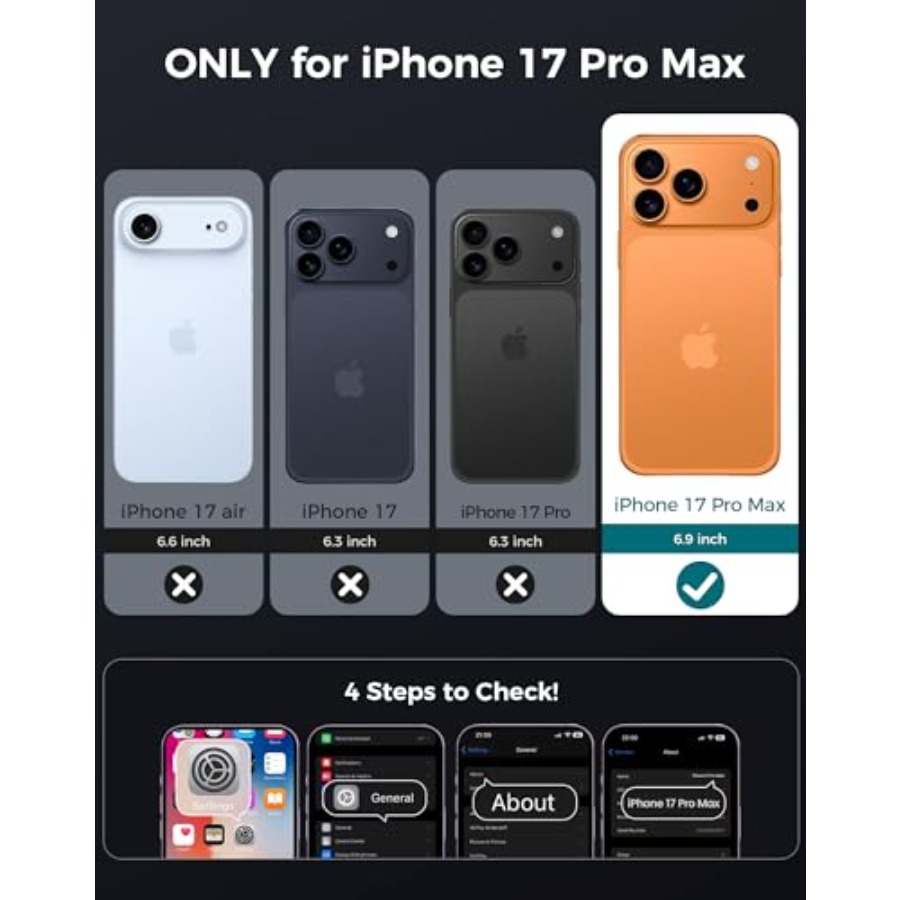 for iPhone 17 Pro Max Case wit - Camera Lens Protector avaliação e preço